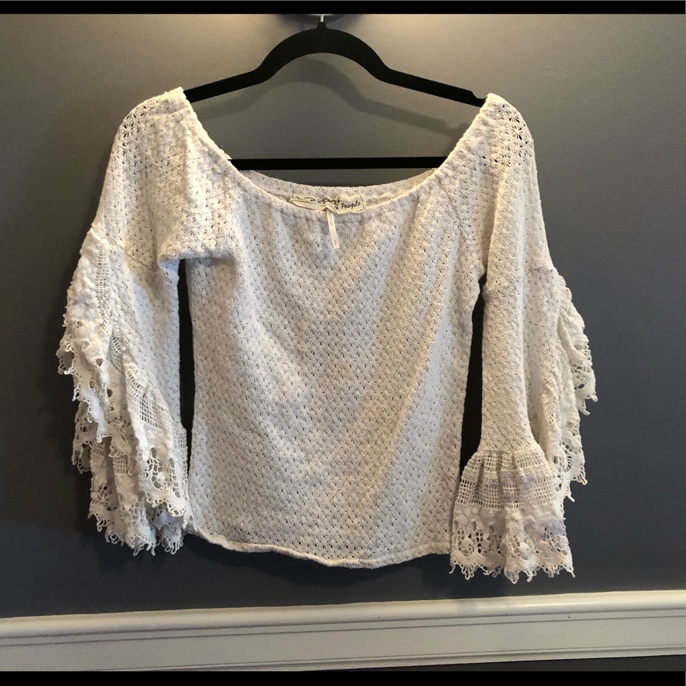 free people lace sweater